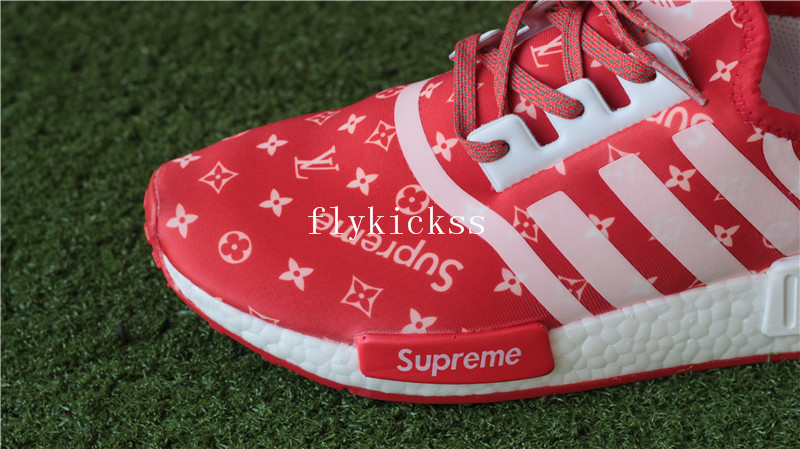 LVS X Supreme Adidas NMD XR1 Red Real Boost